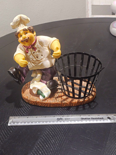 Chef figurine resin metal - chef,