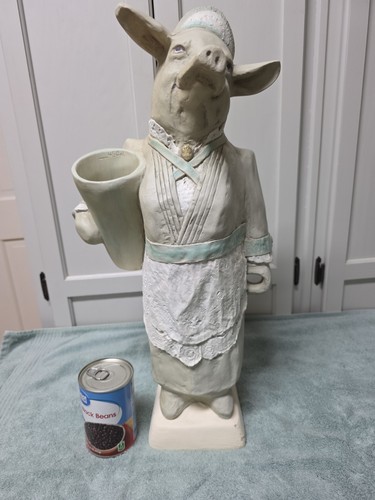 Vintage pig chef statue - chef,