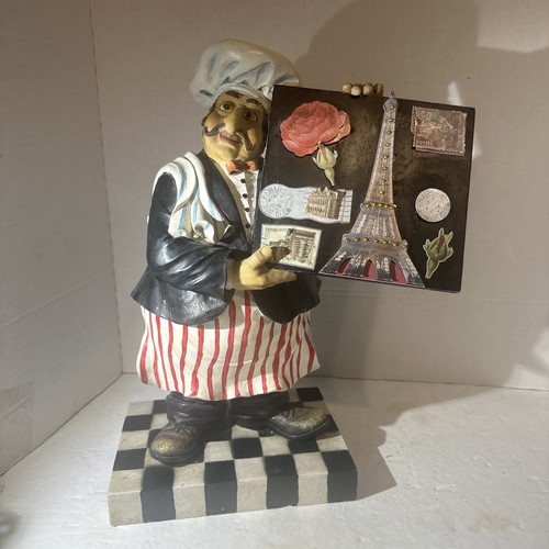 French chef statue figurine - statue,