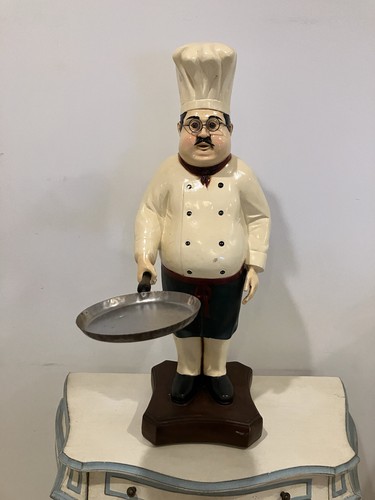 Bistro chef statue - bistro,