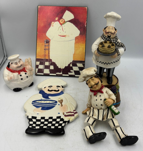 Chef figurine lot - chef, kitchen